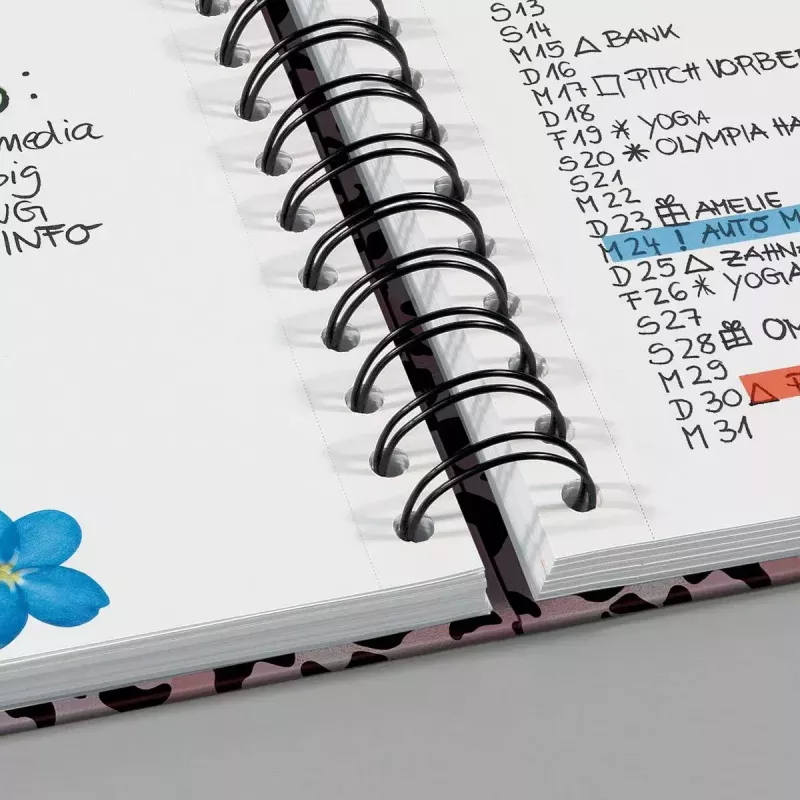 Sigel Jolie JN653 Cuaderno A5 120 hojas Albaricoque Negro Rosa