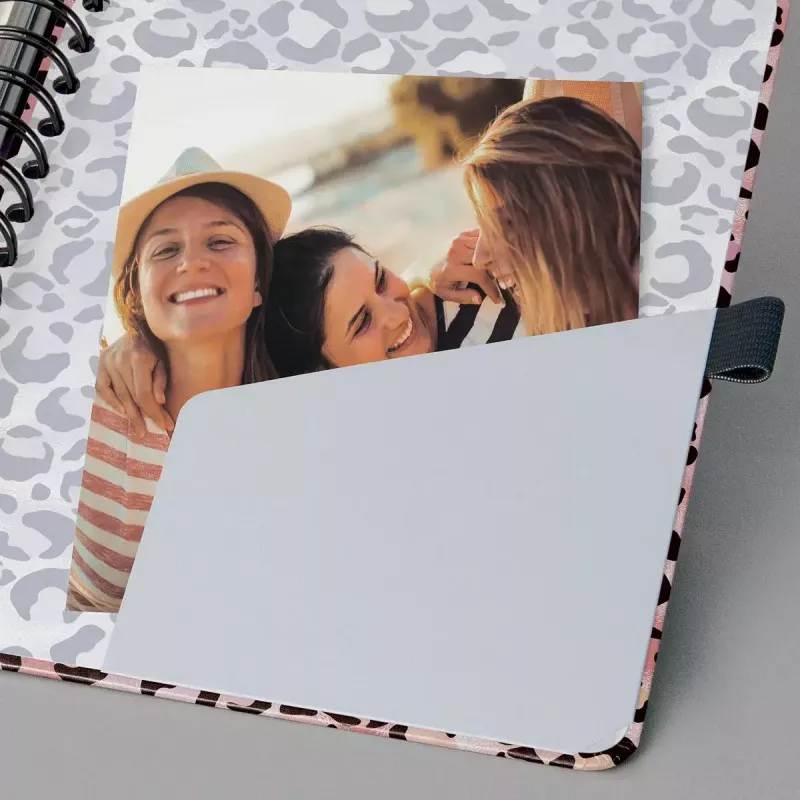 Sigel Jolie JN653 Cuaderno A5 120 hojas Albaricoque Negro Rosa