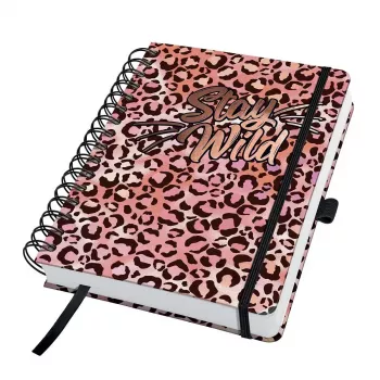 Sigel Jolie JN653 Cuaderno A5 120 hojas Albaricoque Negro Rosa