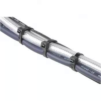 Hama 00221002 juego de bridas para cables, 2,5x100/150/200 mm, negro, 150 uds.