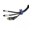 Hama 00221005 Bridas para cables Bridas de velcro nailon Negro, Azul 12 uds.