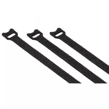Hama 00221009 Bridas de velcro Bridas reutilizables nailon Negro 20 uds.