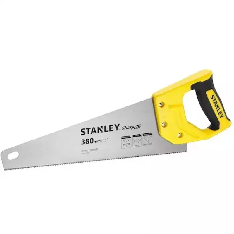 Sierra de mano Stanley STHT20369-1 38 cm Mango de acero y goma