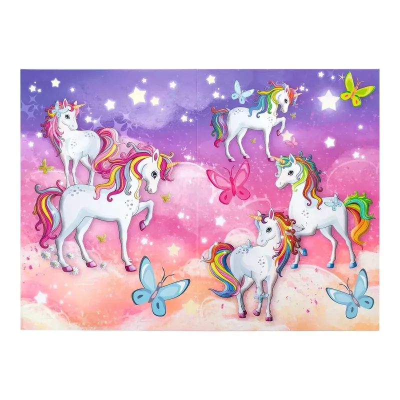Papelera Herma Unicorn 19738 Diseño multicolor Materiales duraderos