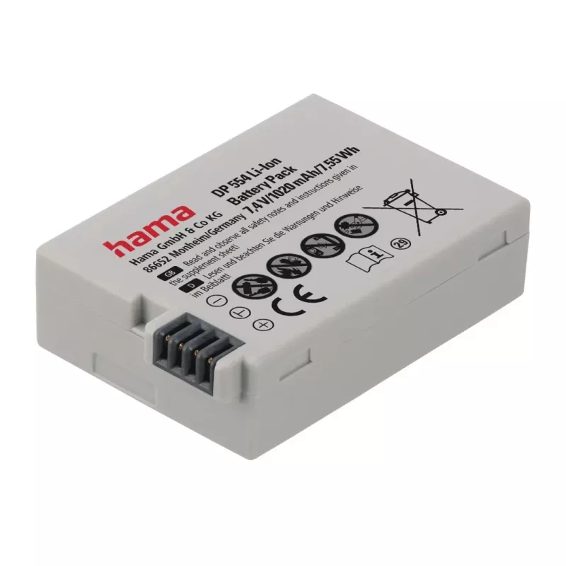 Hama DP 554 batería de iones de litio 1020 mAh para cámara