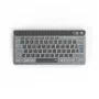 Teclado multidispositivo Hama WK-700, inalámbrico, retroiluminado, compacto, QWERTZ, negro