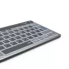 Teclado multidispositivo Hama WK-700, inalámbrico, retroiluminado, compacto, QWERTZ, negro