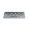 Teclado multidispositivo Hama WK-700, inalámbrico, retroiluminado, compacto, QWERTZ, negro