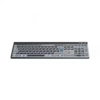 Hama WK-750 teclado hogar/oficina Bluetooth QWERTZ alemán antracita, negro, azul