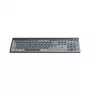 Teclado multidispositivo Hama WK-750, inalámbrico, retroiluminado, QWERTZ alemán, negro
