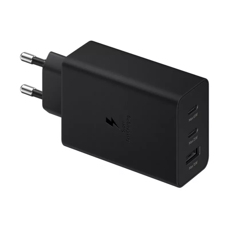 Cargador móvil universal Samsung EP-T6530NBEGWW negro carga rápida AC interior