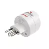 Adaptador de enchufe Hama 00223484 tipo J a tipo C (euroconector) blanco