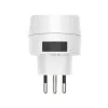 Adaptador de enchufe Hama 00223484 tipo J a tipo C (euroconector) blanco