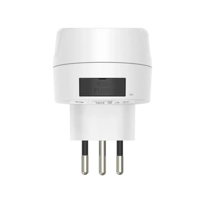 Adaptador de enchufe Hama 00223484 tipo J a tipo C (euroconector) blanco