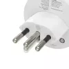 Adaptador de enchufe Hama 00223484 tipo J a tipo C (euroconector) blanco