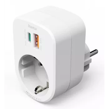 Alargador eléctrico Hama 00223343 1 salida AC para interior blanco