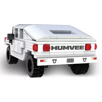 Jamara CaDA Humvee 402853 set de ladrillos, 1:24, blanco