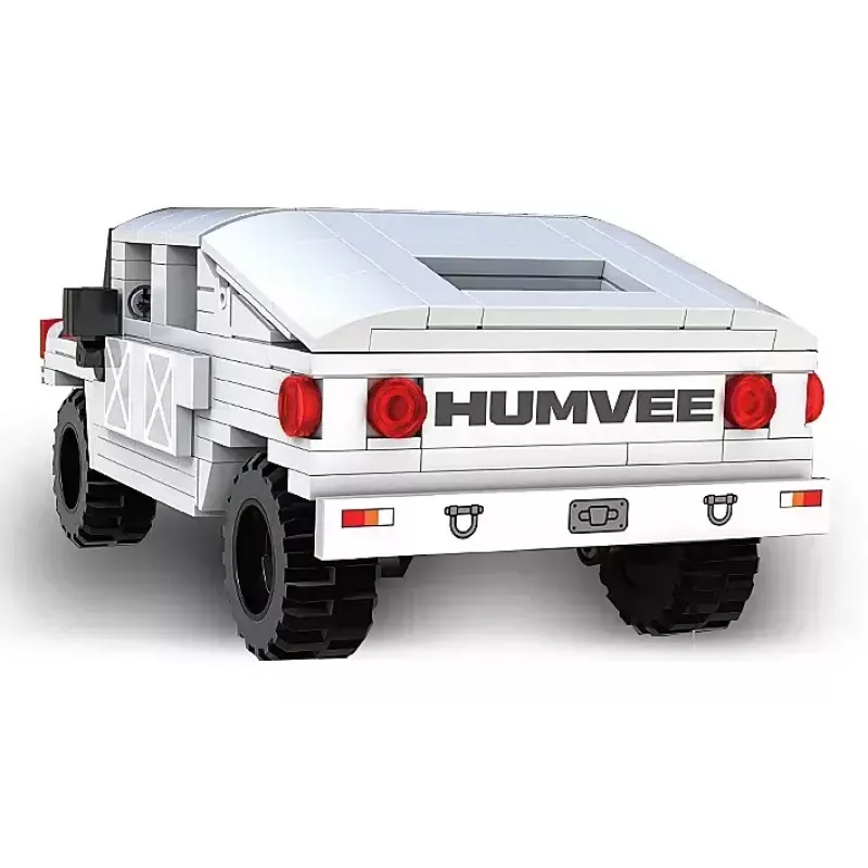 Jamara CaDA Humvee 402853 set de ladrillos, 1:24, blanco