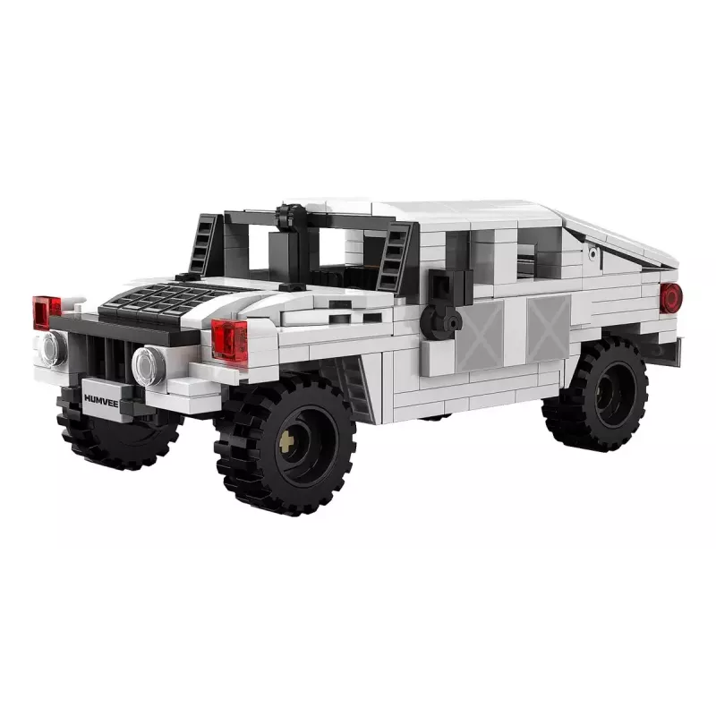 Jamara CaDA Humvee 402853 set de ladrillos, 1:24, blanco