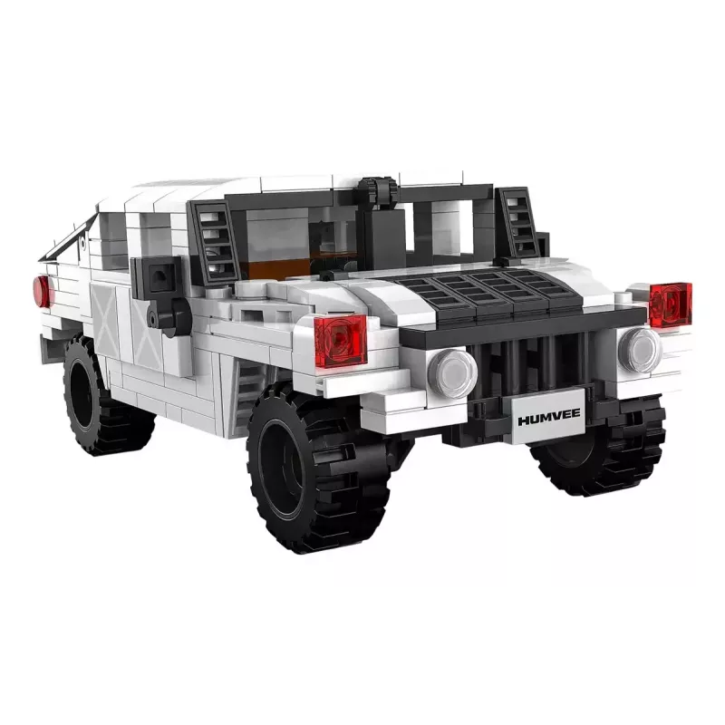Jamara CaDA Humvee 402853 set de ladrillos, 1:24, blanco