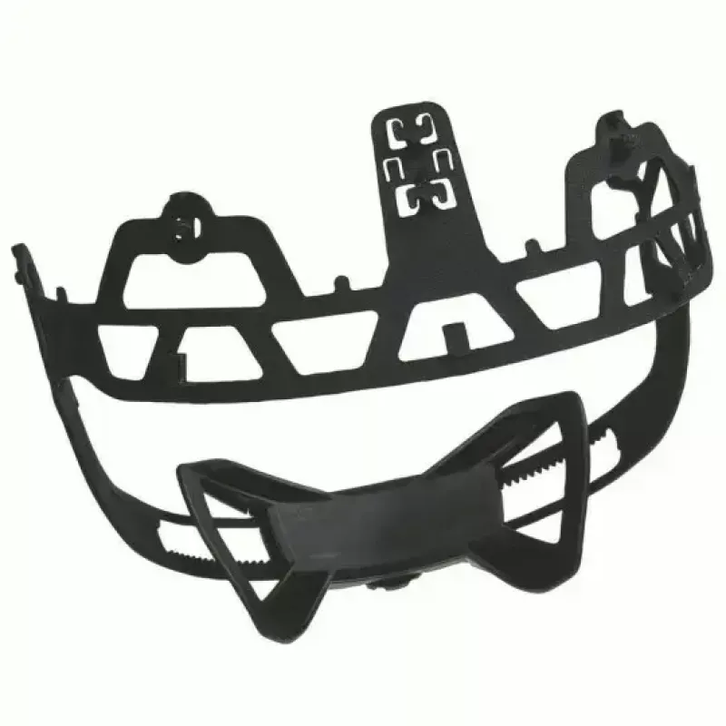 Protección de cabeza de seguridad UVEX 9731333 — plástico HDPE, rojo, ajustable 51-65 cm