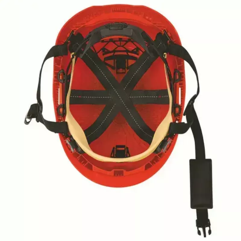 Protección de cabeza de seguridad UVEX 9731333 — plástico HDPE, rojo, ajustable 51-65 cm