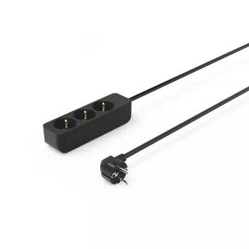 Hama 00223012 alargador 1,4 m 3 salidas AC interior negro