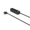 Hama 00223012 alargador 1,4 m 3 salidas AC interior negro