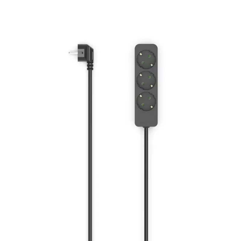 Hama 00223012 alargador 1,4 m 3 salidas AC interior negro