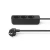 Hama 00223012 alargador 1,4 m 3 salidas AC interior negro