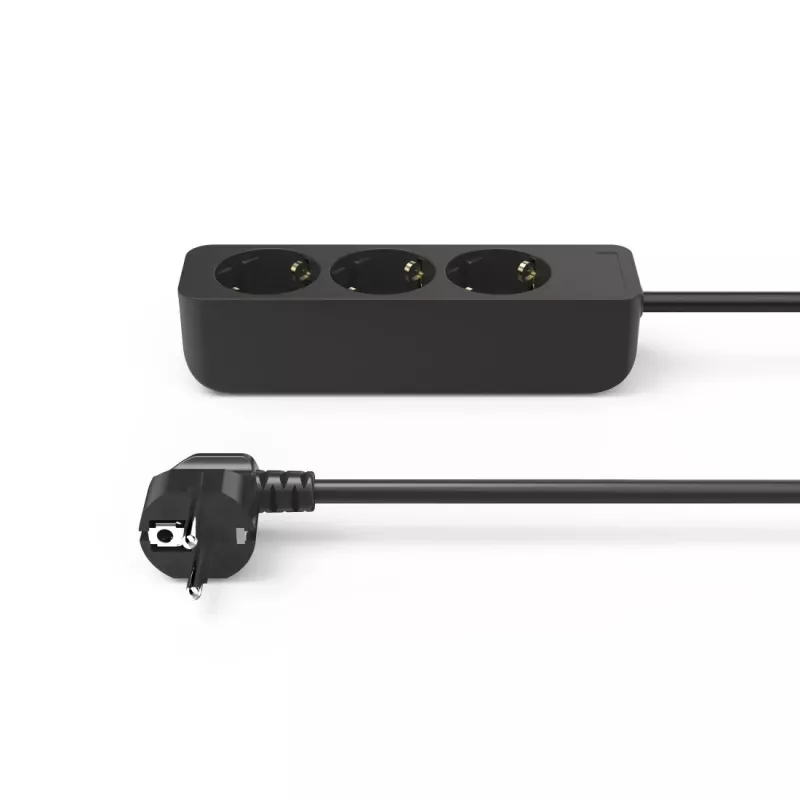Hama 00223012 alargador 1,4 m 3 salidas AC interior negro