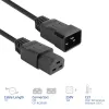Cable de alimentación ACT C20-C21 IEC60320 negro 1 m, 250 V 16 A
