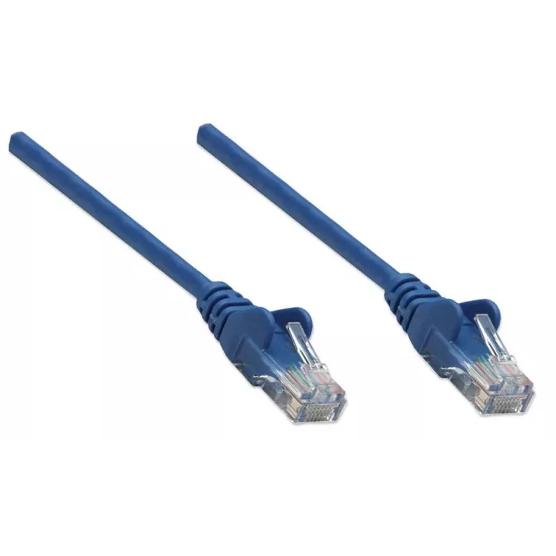 Intellinet 319874 cable de red RJ-45 Cat5e UTP, 7,5 m, con protección antidoblez, azul