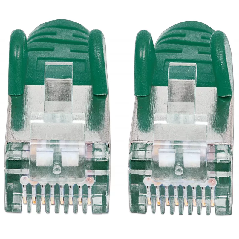 Intellinet 330596 cable de red patch, de RJ45 (M) a RJ45 (M), Cat5e, SFTP, 3 m, moldeado, verde