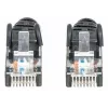 Cable de red Intellinet, Cat6, 2 m, negro, CCA, U/UTP, PVC, RJ45, contactos dorados, protección de lengüeta, funda antipinzamiento, garantía de por vida