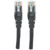 Cable de red Intellinet, Cat6, 2 m, negro, CCA, U/UTP, PVC, RJ45, contactos dorados, protección de lengüeta, funda antipinzamiento, garantía de por vida