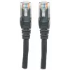 Cable de red Intellinet, Cat6, 1,5 m, negro, CCA, U/UTP, PVC, RJ45, contactos dorados, sin lengüeta, alivio de tensión, garantía de por vida