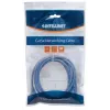 Cable de red Intellinet, Cat6, 1,5 m, azul, CCA, U/UTP, PVC, RJ45, contactos dorados, protección de lengüeta, funda antipinzamiento, garantía de por vida