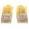 Cable de red Intellinet, Cat6, 1 m, amarillo, CCA, U/UTP, PVC, RJ45, contactos dorados, snagless, booted, garantía de por vida