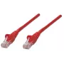 Intellinet 319300 cable de conexión de red, RJ45 (M) a RJ45 (M), Cat5e, UTP, 2 m, moldeado, sin enganches, rojo