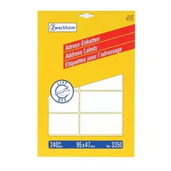 Etiquetas autoadhesivas Avery 3350 rectángulo redondeado