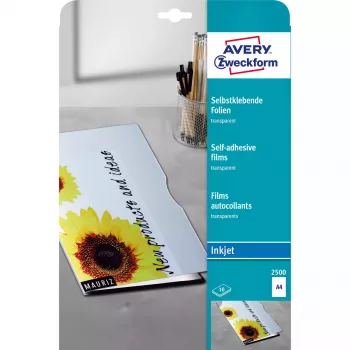 Transparencia para inyección de tinta Avery 2500 A4 10 hojas