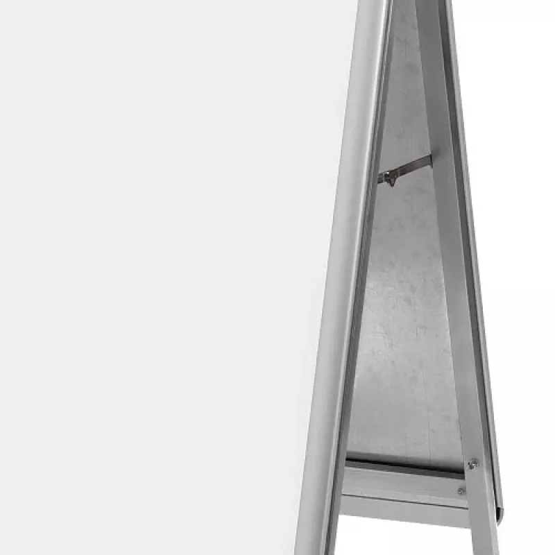 Cartel de acera Nobo Essence A2 con marco en A, Plata, Aluminio, 485 mm, 850 mm