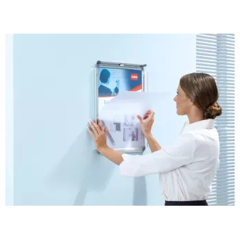 Cubierta de repuesto para marco de póster Nobo Essence A2, cubierta de repuesto para portaseñales/soporte informativo, 420 mm, 0,2 mm, 594 mm