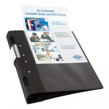 WEDO ERGOGRIP carpeta de presentación A4, 56 mm, negro, 4 anillas, 58 18001