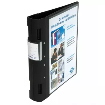 WEDO ERGOGRIP carpeta de presentación A4, 56 mm, negro, 4 anillas, 58 18001