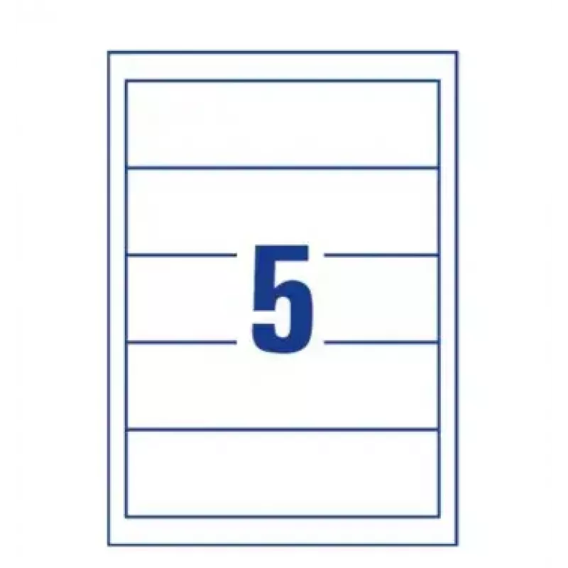 Avery Zweckform C32267-25 etiquetas para lomo de archivador 54 x 190 mm, blanco