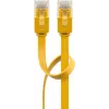 Cable de red plano Goobay CAT 6 1,5m U/UTP amarillo