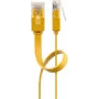 Cable de red plano Goobay CAT 6 1,5m U/UTP amarillo
