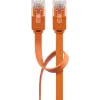 Cable de red plano Goobay CAT 6 U/UTP naranja 1,5 m